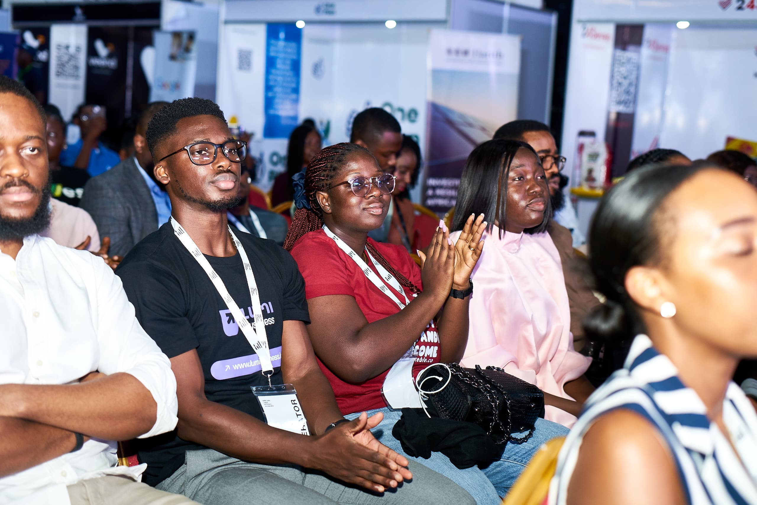 Group celebration at Demo Day